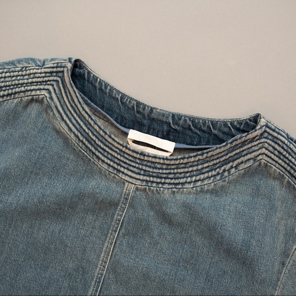 2017 Chloe Denim Box Dress - Picture 2 of 6